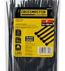 Precintos De Nylon Reforzados 9967648 4.8x200mm Negro X 100u