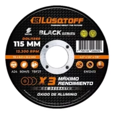 Disco De Desbaste Para Metal Lusqtoff Black Series 115mm 60