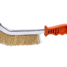 CEPILLO MANGO PLASTICO BRONCEADO