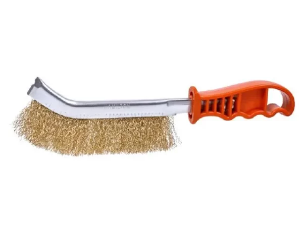 CEPILLO MANGO PLASTICO BRONCEADO