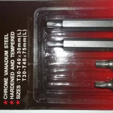 Juego De Puntas Torx T 30- T 40 Corta Y Larga