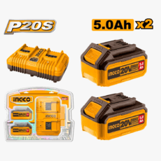 SET X2 BATERIAS DE LITIO (P20S) 5AH + CARGADOR DOBLE