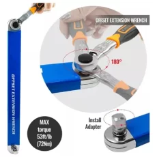 Llave De Extension Universal 390mm 4 Adaptadores