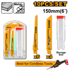 SET X10 HOJAS 150MM PARA SIERRA SABLE MADERA Y METAL