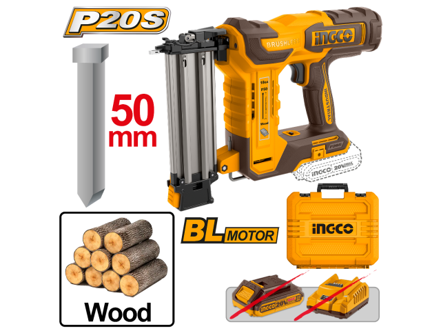 CLAVADORA A BATERIA 50MM 20V P20S BRUSHLESS PARA MADERA