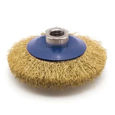 Cepillo Circular Rizado para Amoladora de Banco
