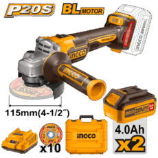AMOLADORA ANGULAR 4 1/2PLG / 115MM 900W (P20S) 20V