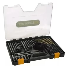 Kit 100 Piezas Set De Mechas Y Juego Puntas Acero Al Carbono