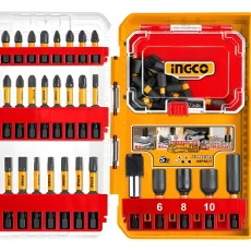 Set De 51 Pzs Ingco Puntas Impacto + Portapuntas C/estuche
