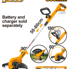 BORDEADORA A BATERIA 300MM 20V FUNCION DE CANTEADO C/RUEDA