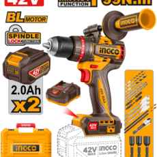 TALADRO ATORN. C/PERCUTOR A BATERIA 42V 99NM BRUSHLESS C/2 BAT 2.0AH