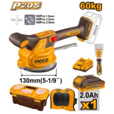 Combo Vibradora Ventosa a Batería Inalámbrica 20V 130mm