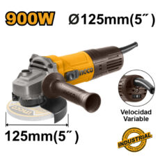AMOLADORA 125MM – 5″ – 900W VEL. VARIABLE