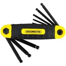 Juego De 9 Llaves Allen En PuLG Plegables 5/64 A 1/4