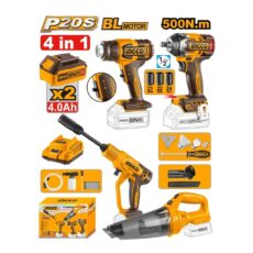 Combo 4 en 1 Llave de Impacto 500Nm