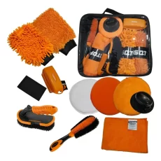 Set 10 Piezas Limpieza Para Auto Mas Estuche