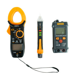 TESTER DIGITAL + PINZA AMPEROMÉTRICA + DETECTOR DE VOLTAJE