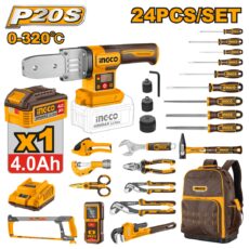 KIT COMBO A BATERIA 20V X24PZ DE PLOMERIA CON BATERIA 4.0AH + CARGADOR + MOCHILA