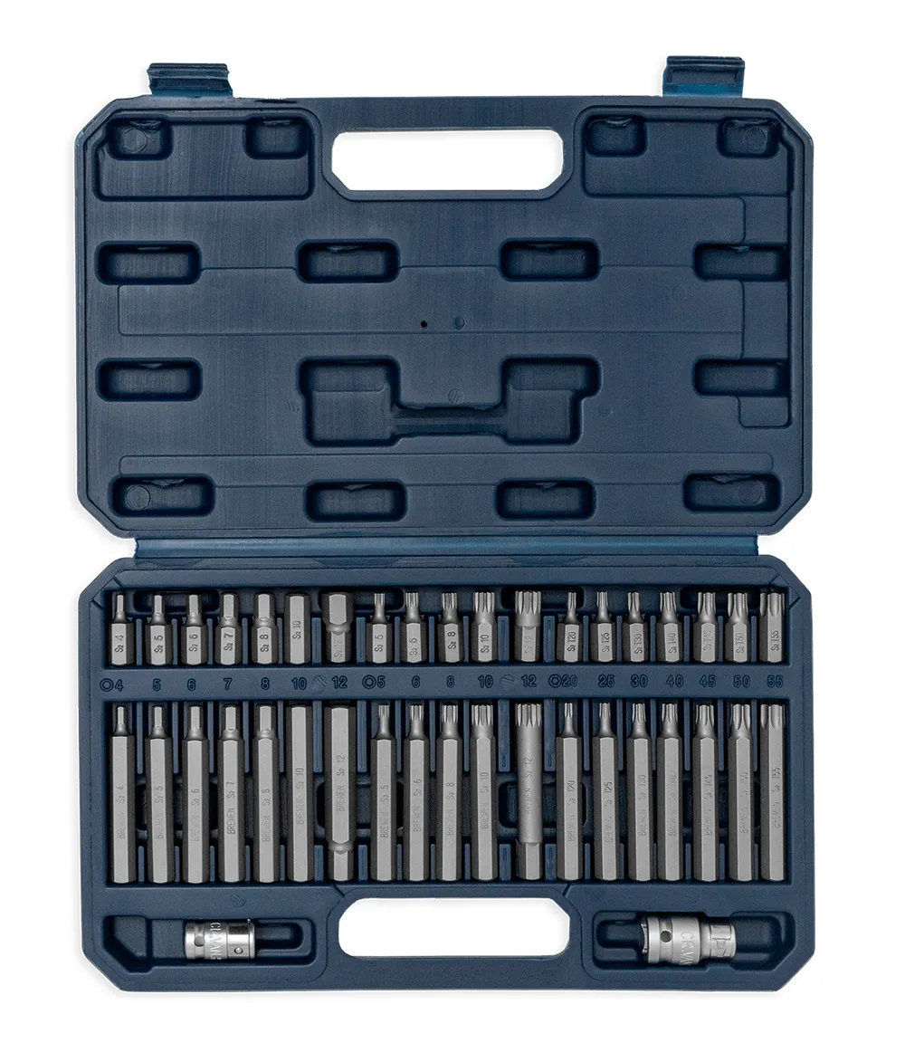 Juego de Puntas Hexagonal, Multiestría y Torx (40 Pzs)