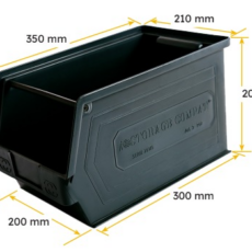 CAJON PLASTICO APILABLE 300X200X200