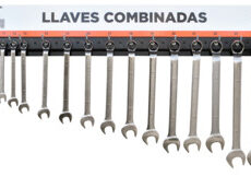 Chapa exhibidora de llaves combinadas milimetradas, 18 unidades